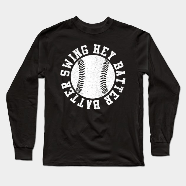 Hey Batter Batter Swing Long Sleeve T-Shirt by sopiansentor8